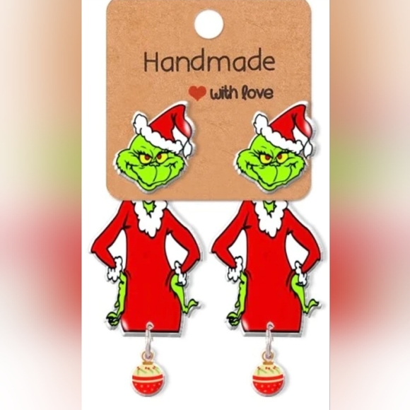 Jewelry - Grinch Earrings
